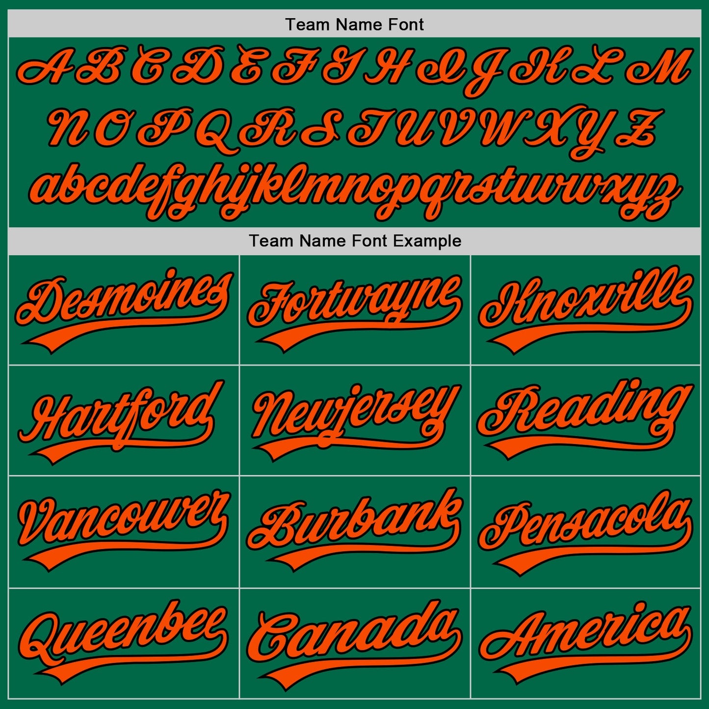 Custom Kelly Green Orange-Black Authentic Throwback Baseball Jersey view 4