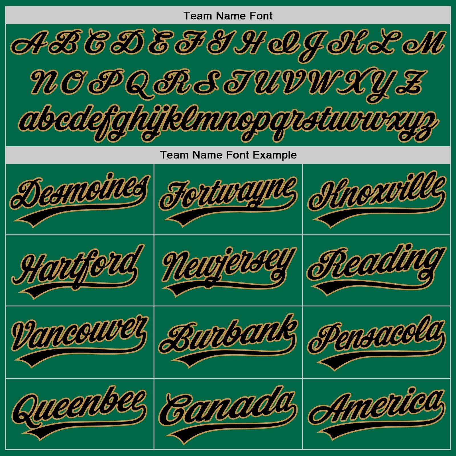 Custom Kelly Green Black-Old Gold Authentic Throwback Baseball Jersey view 4