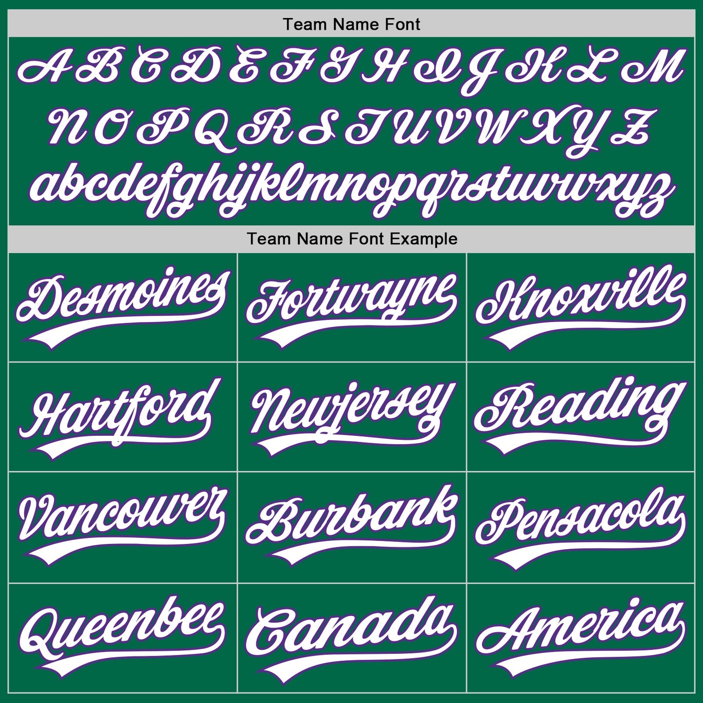 Custom Kelly Green Purple-White Authentic Throwback Baseball Jersey view 4