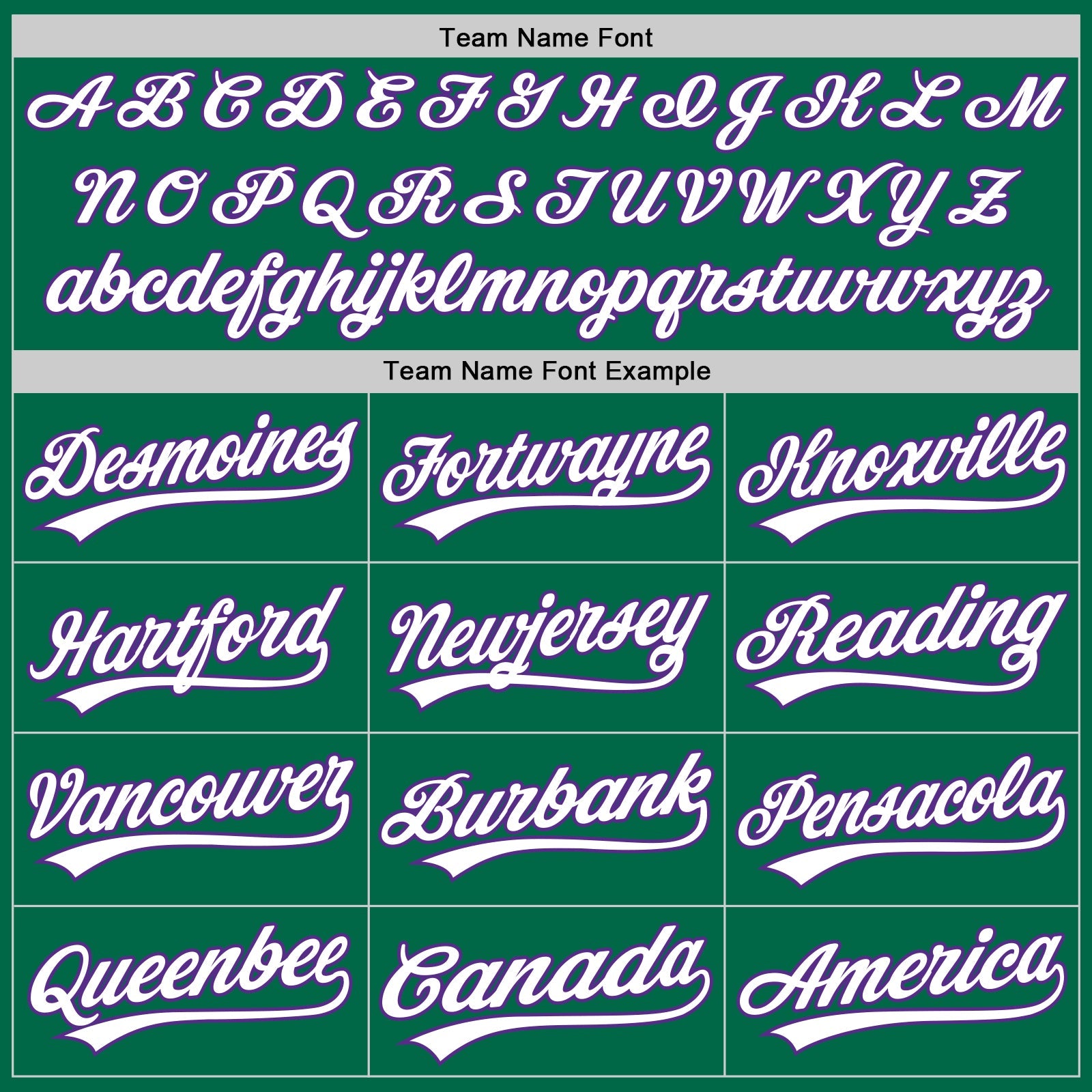 Custom Kelly Green Purple-White Authentic Throwback Baseball Jersey view 4
