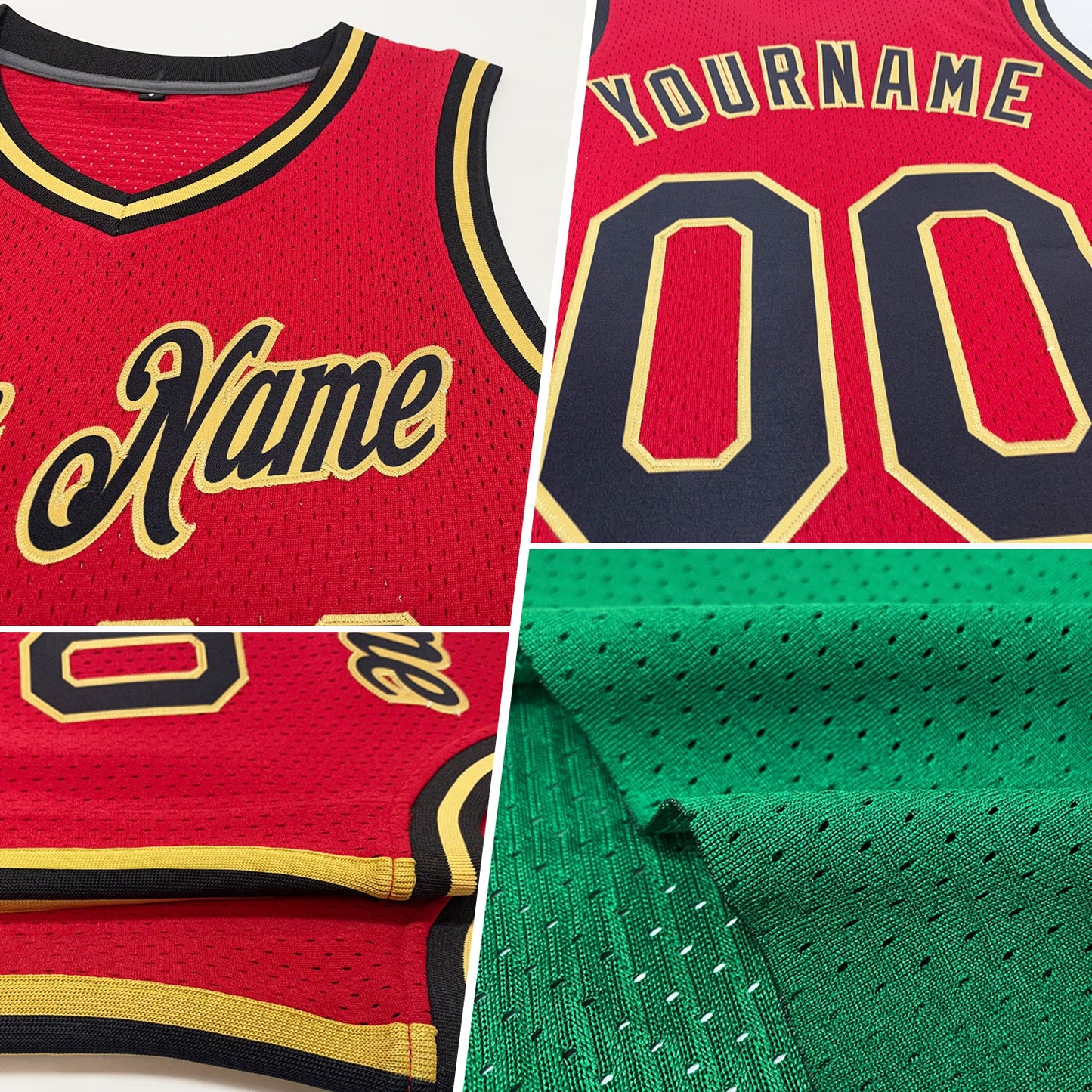 Custom Kelly Green Pink-White Authentic Throwback Basketball Jersey view 2