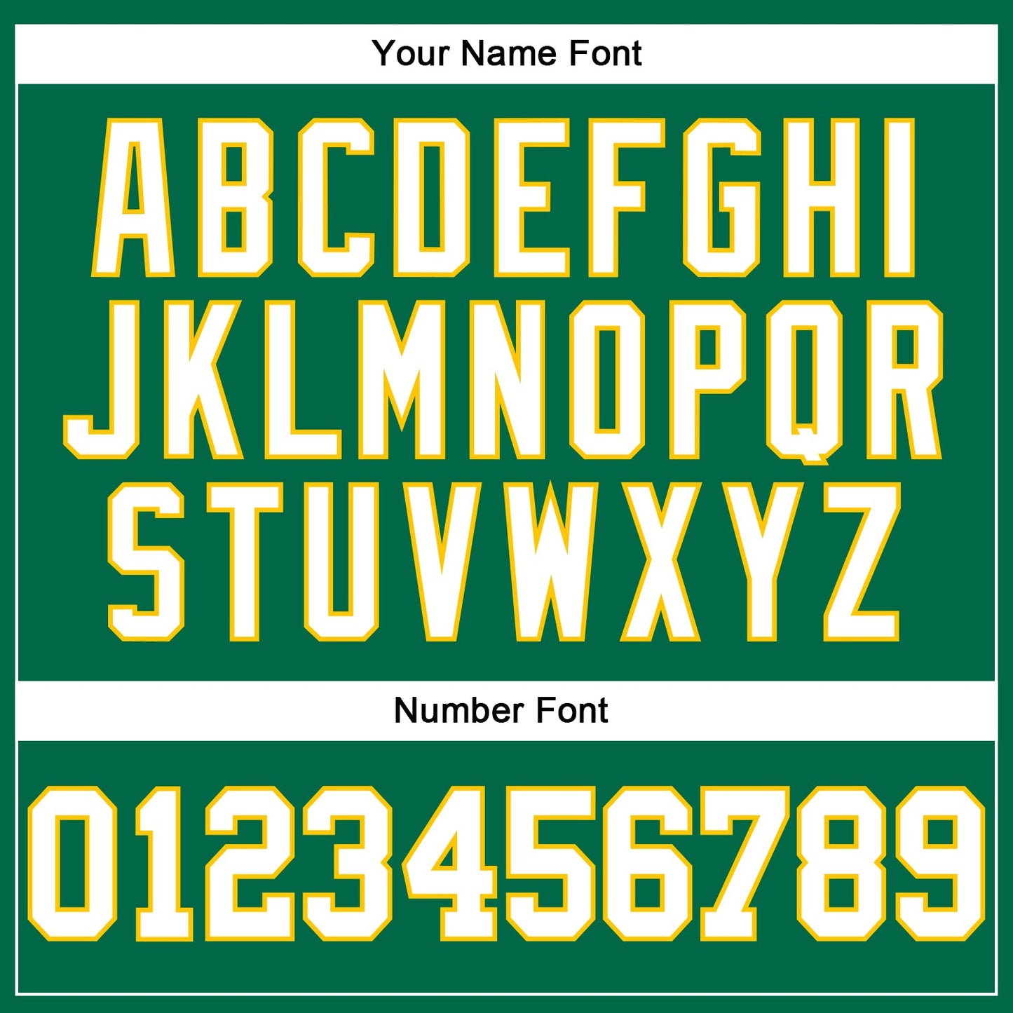 Custom Kelly Green White-Yellow Authentic Football Jersey view 5