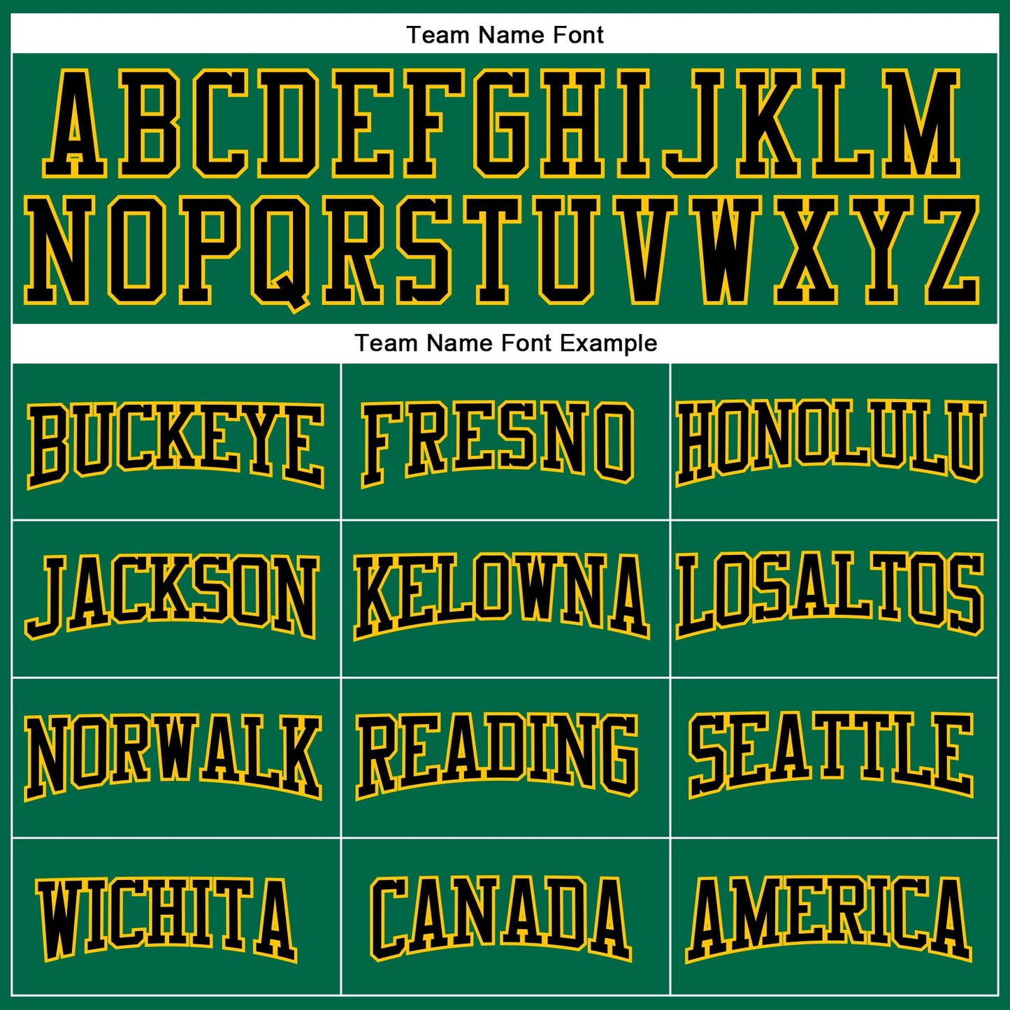 Custom Kelly Green Black-Yellow Authentic Football Jersey view 4