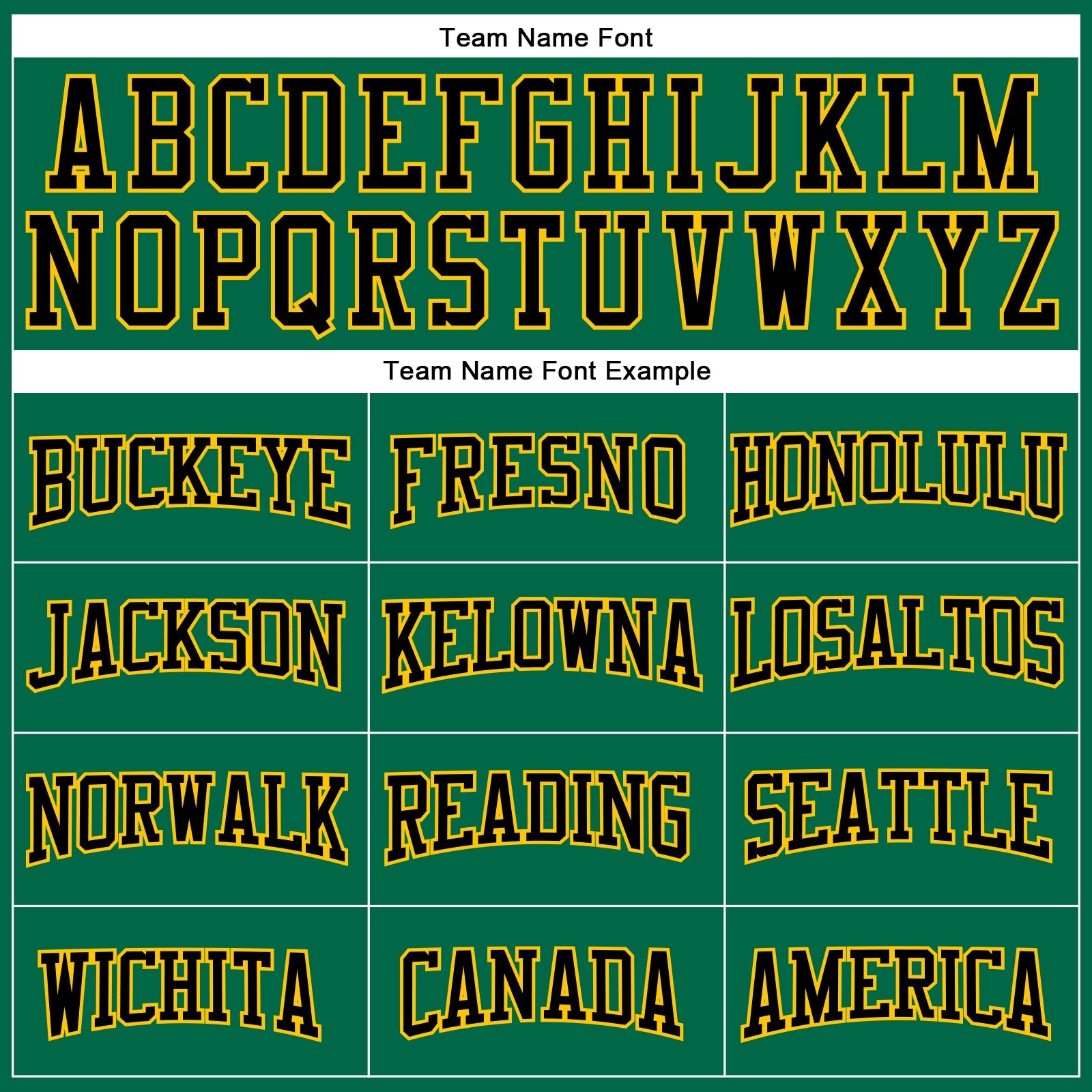 Custom Kelly Green Black-Yellow Authentic Football Jersey view 4
