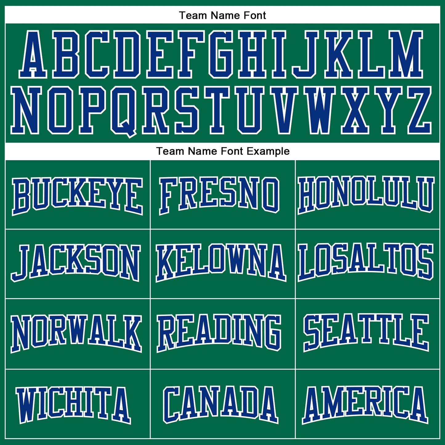Custom Kelly Green Royal-White Authentic Football Jersey view 4