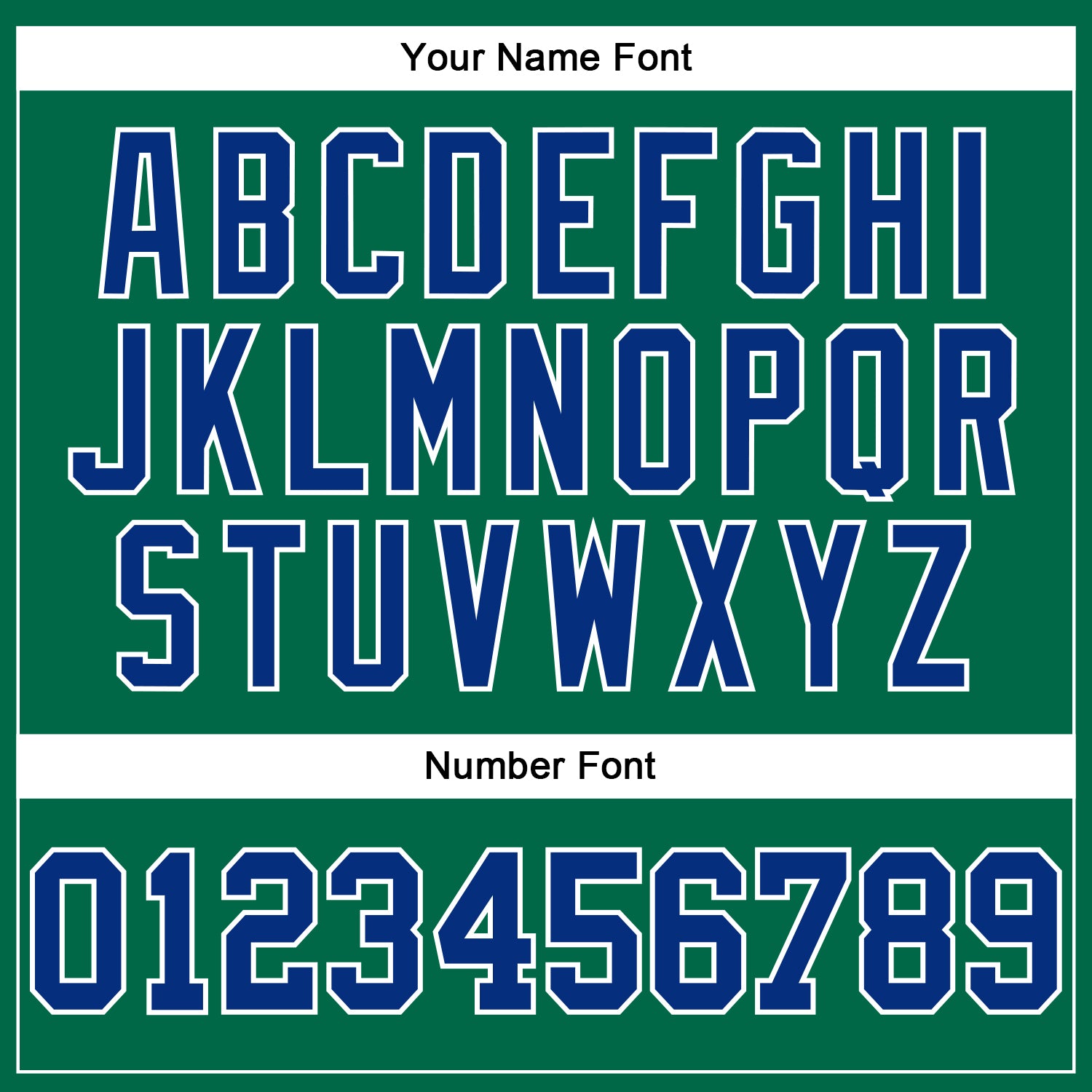 Custom Kelly Green Royal-White Authentic Football Jersey view 5