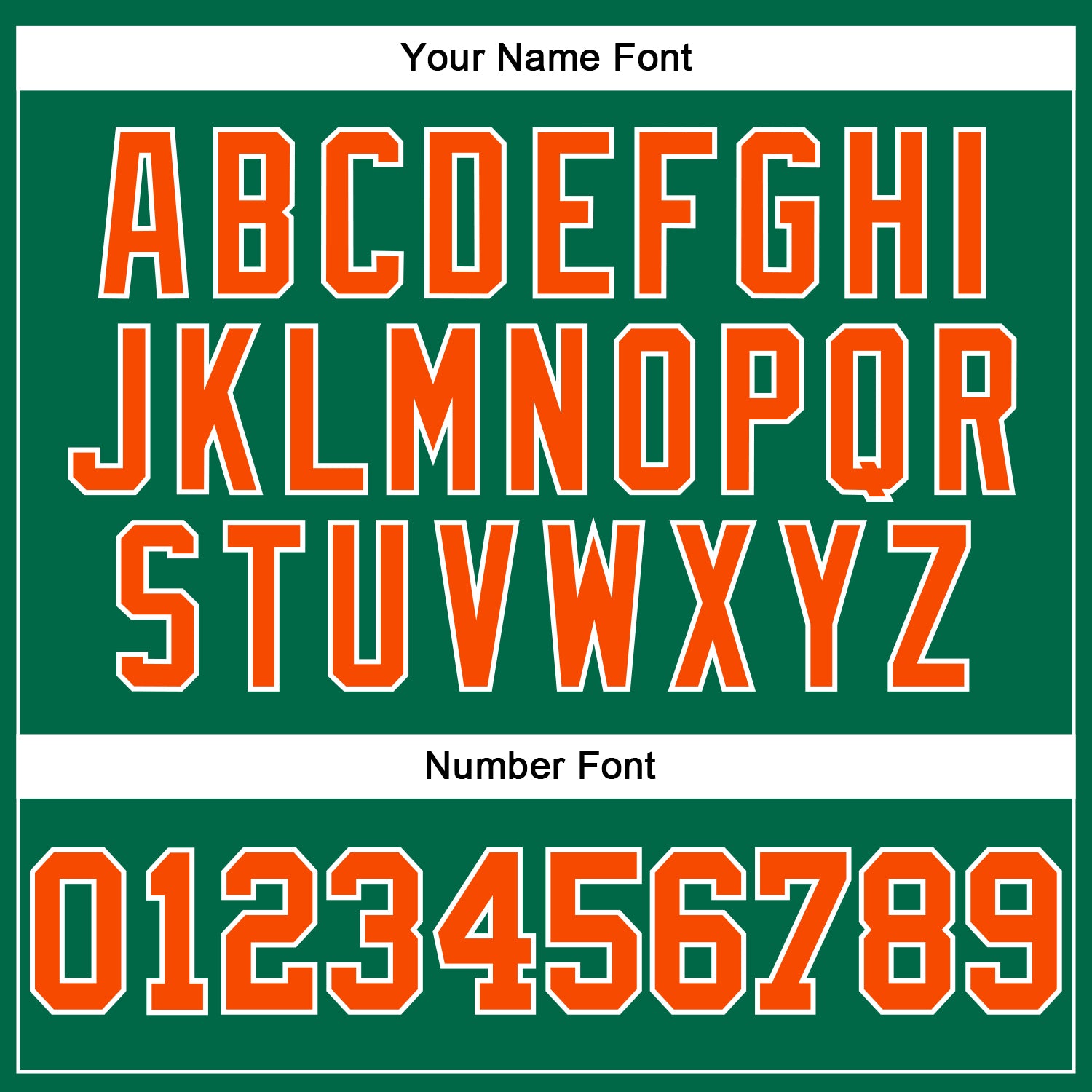 Custom Kelly Green Orange-White Authentic Football Jersey view 5