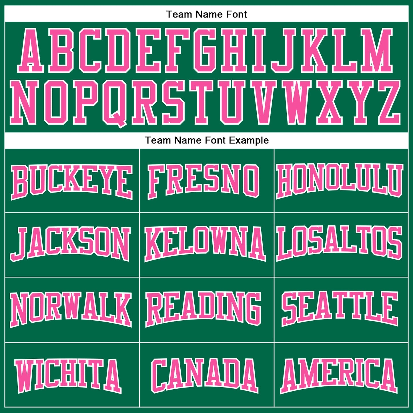 Custom Kelly Green Pink-White Authentic Football Jersey view 4