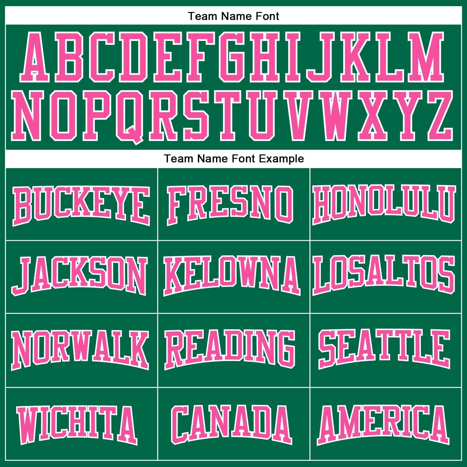 Custom Kelly Green Pink-White Authentic Football Jersey view 4