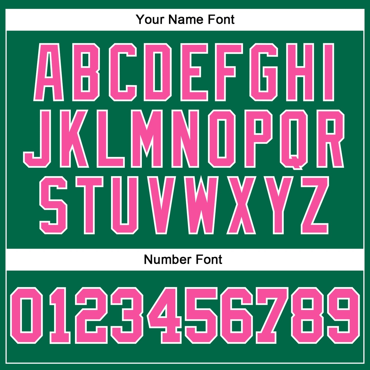 Custom Kelly Green Pink-White Authentic Football Jersey view 5