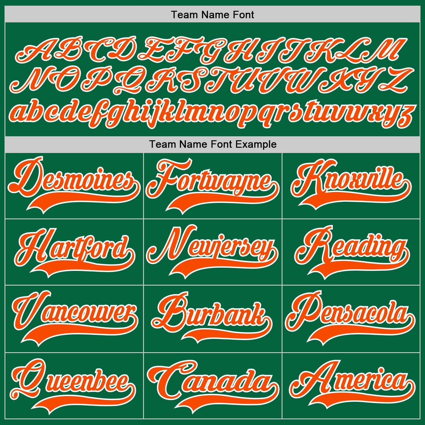 Custom Kelly Green Orange-White Hockey Lace Neck Jersey view 4
