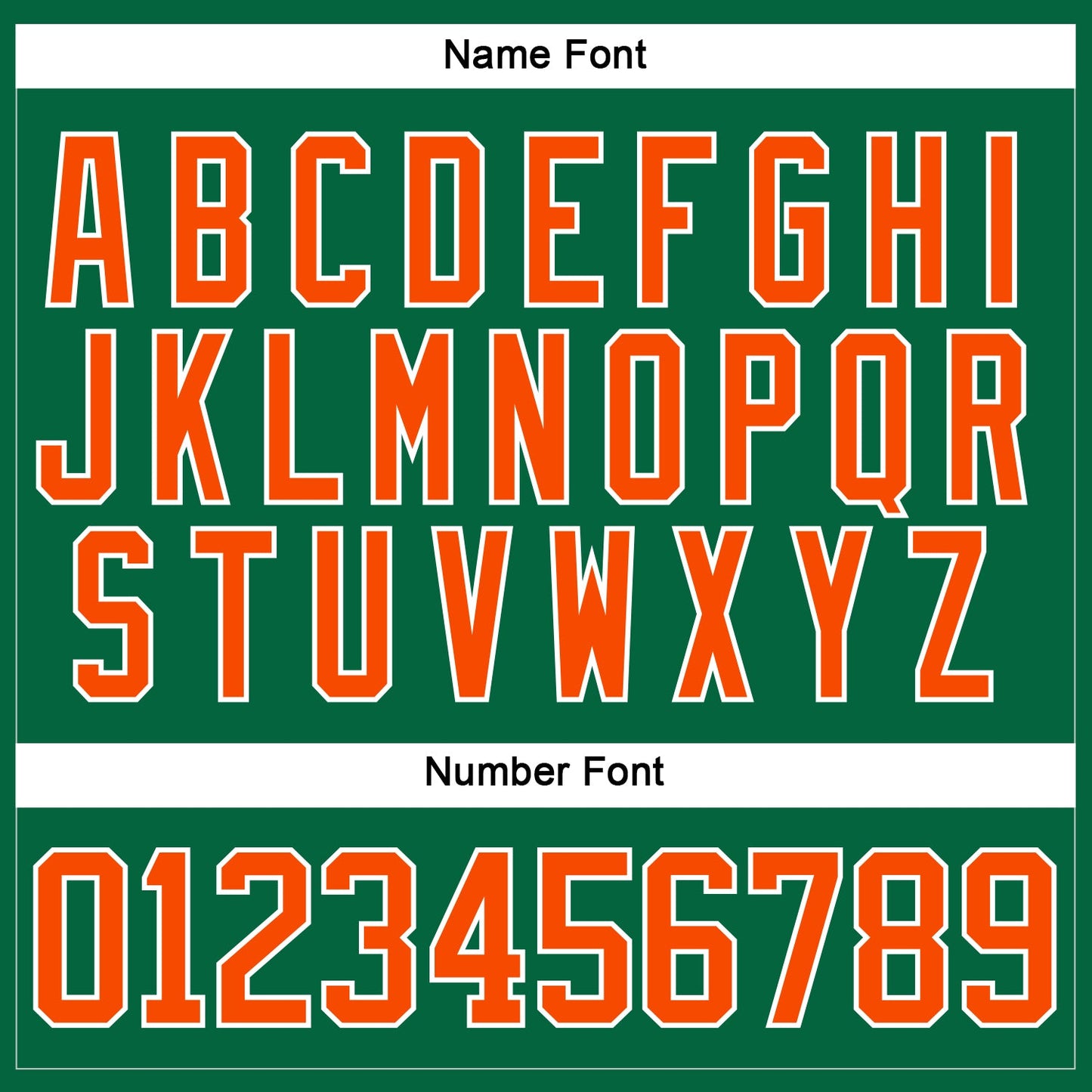 Custom Kelly Green Orange-White Hockey Lace Neck Jersey view 5