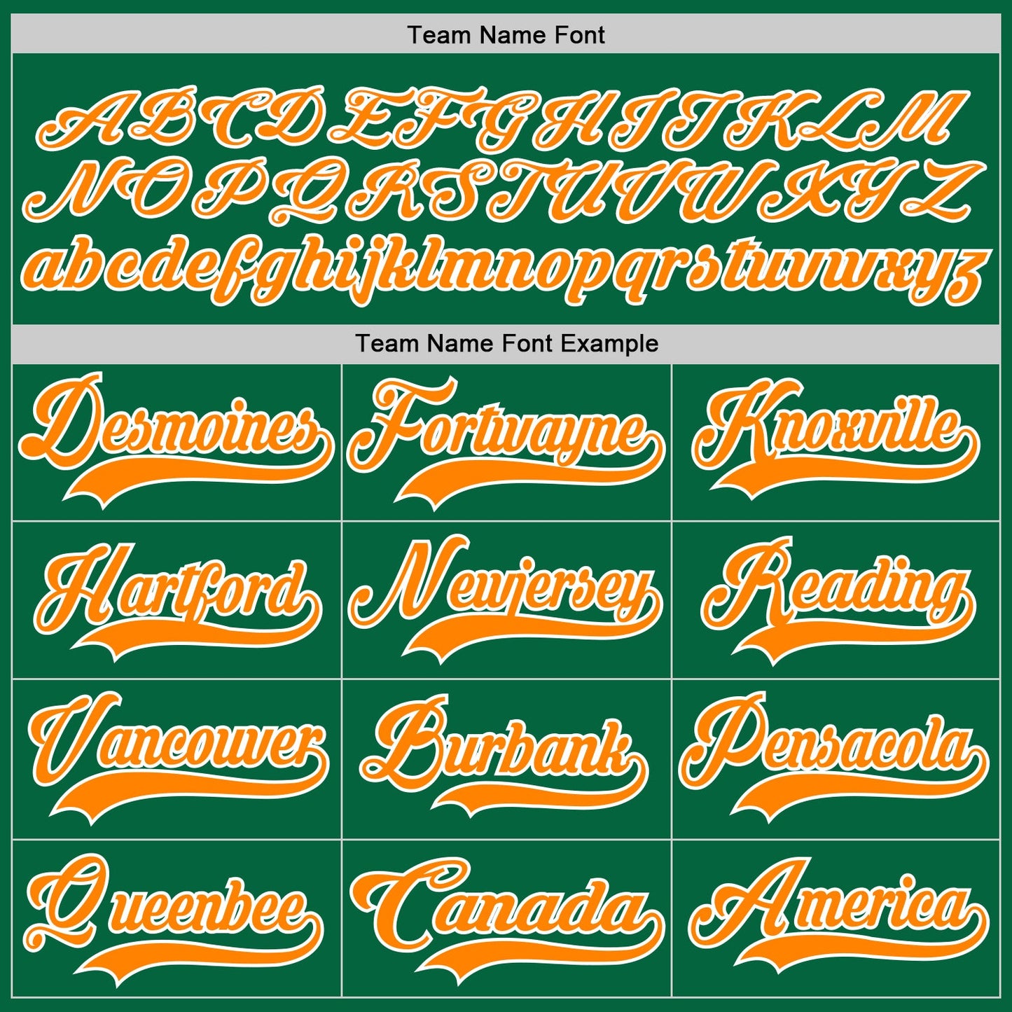 Custom Kelly Green Bay Orange-White Hockey Lace Neck Jersey view 4