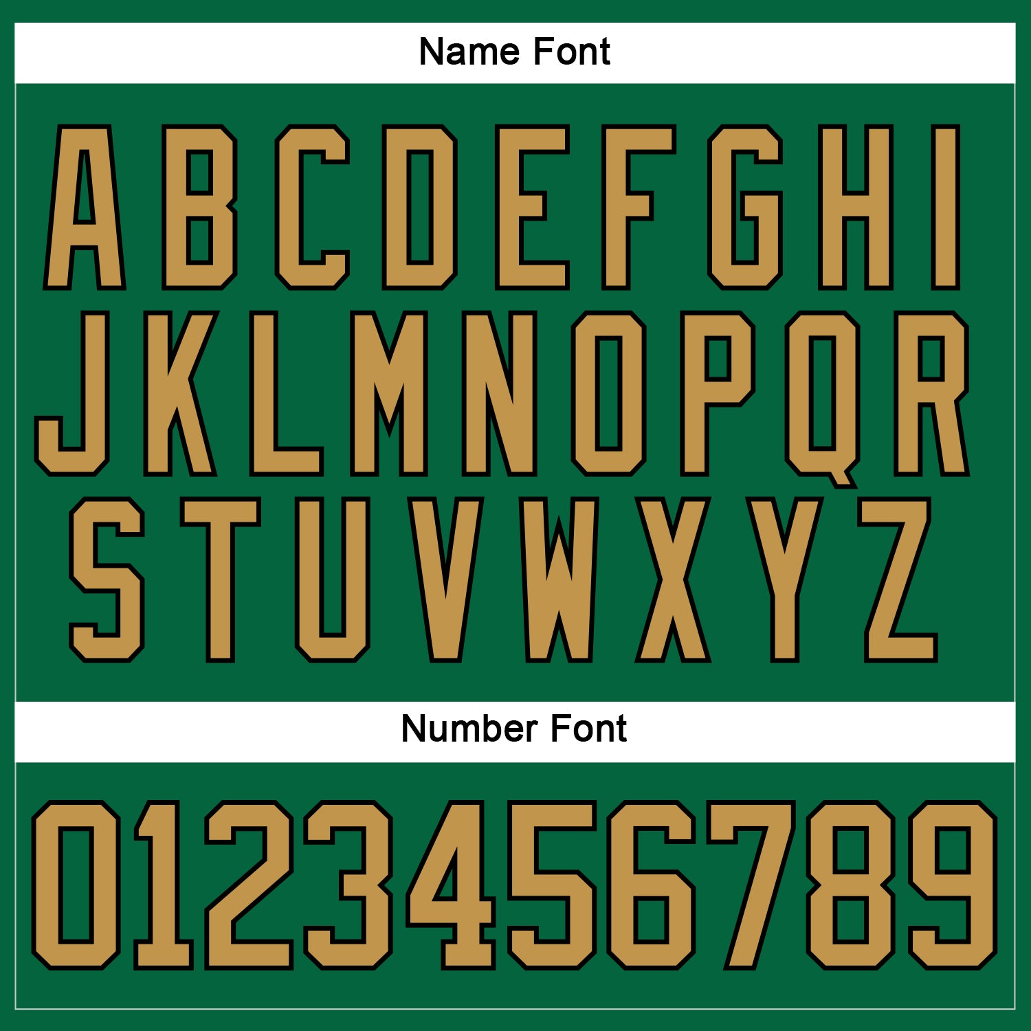 Custom Kelly Green Old Gold-Black Hockey Lace Neck Jersey view 5