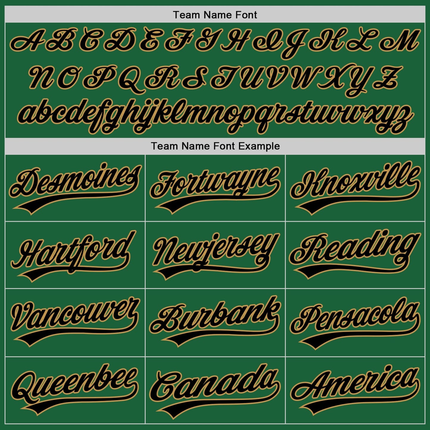 Custom Kelly Green Black-Old Gold Authentic Throwback Baseball Jersey view 4