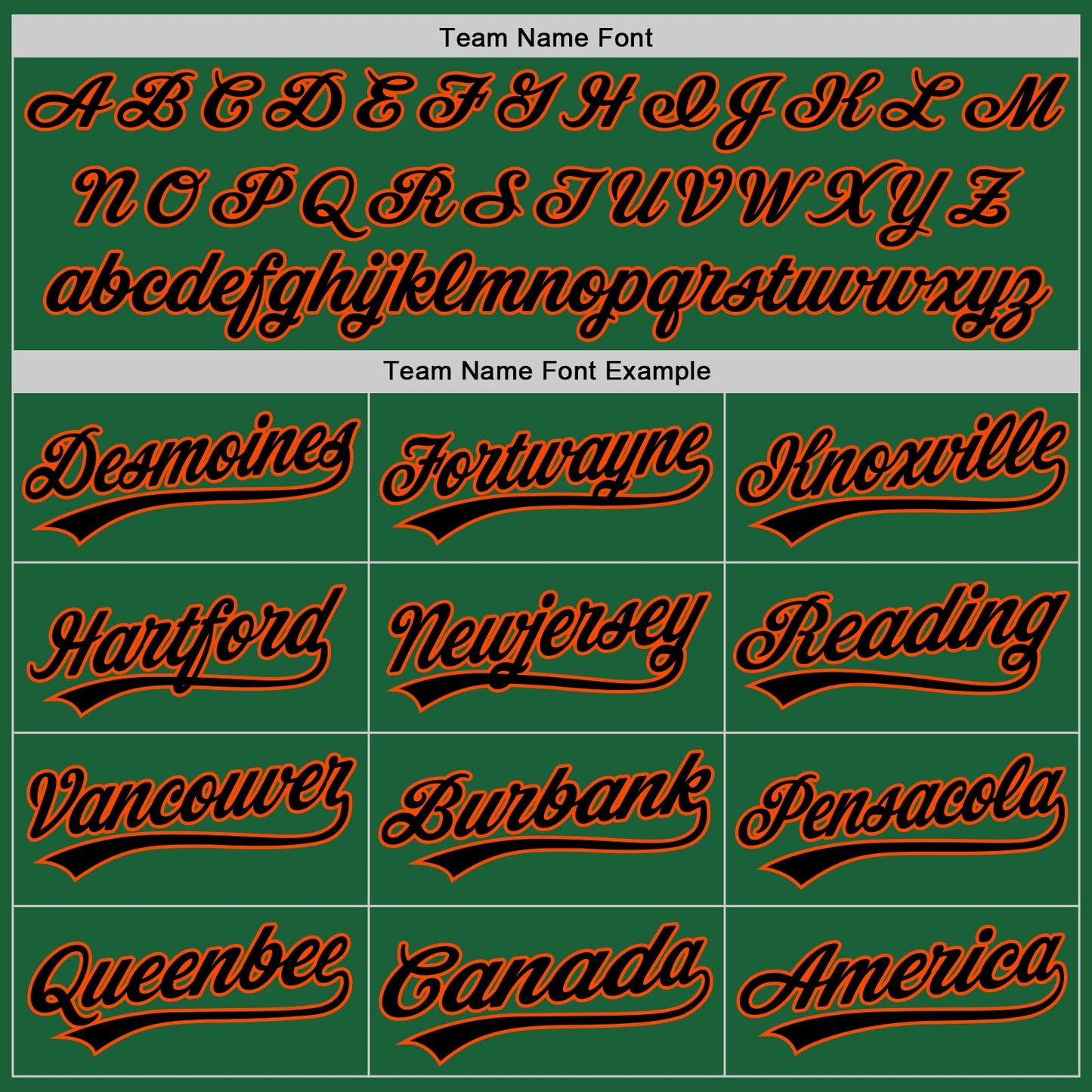 Custom Kelly Green Black-Orange Authentic Throwback Baseball Jersey view 4