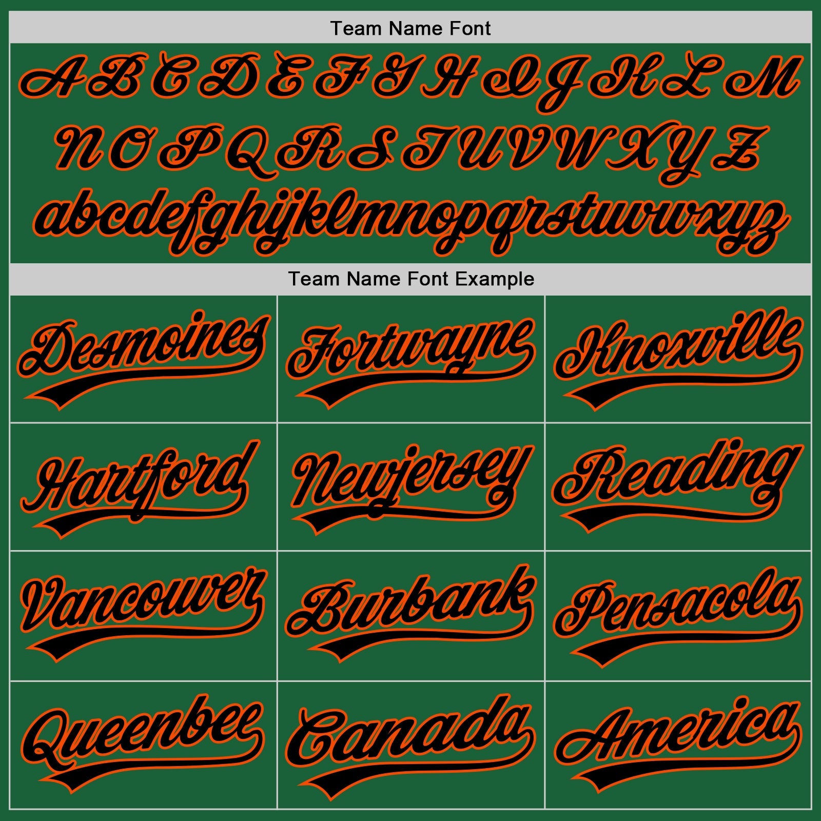 Custom Kelly Green Black-Orange Authentic Throwback Baseball Jersey view 4