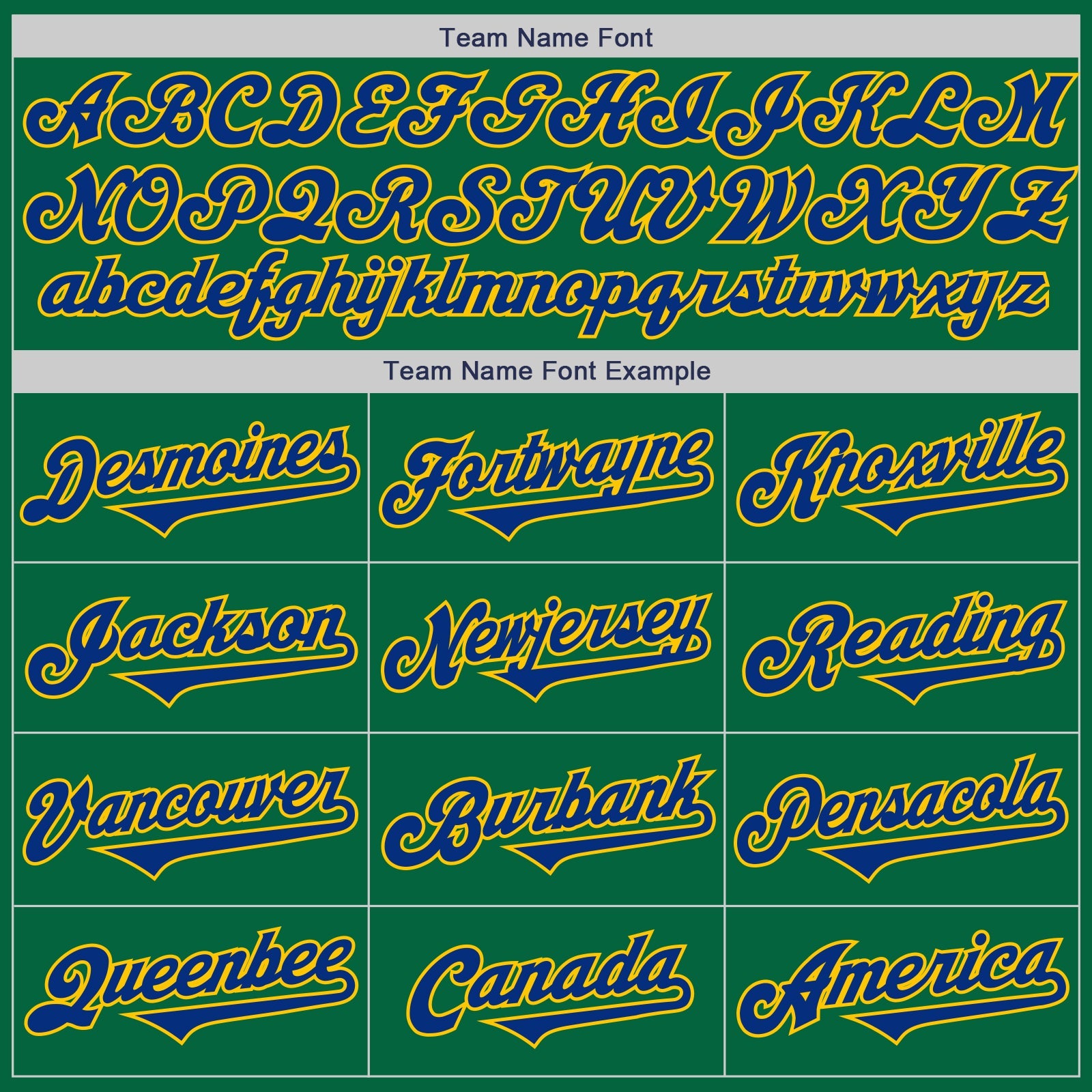 Custom Kelly Green Royal-Yellow Authentic Baseball Jersey view 4