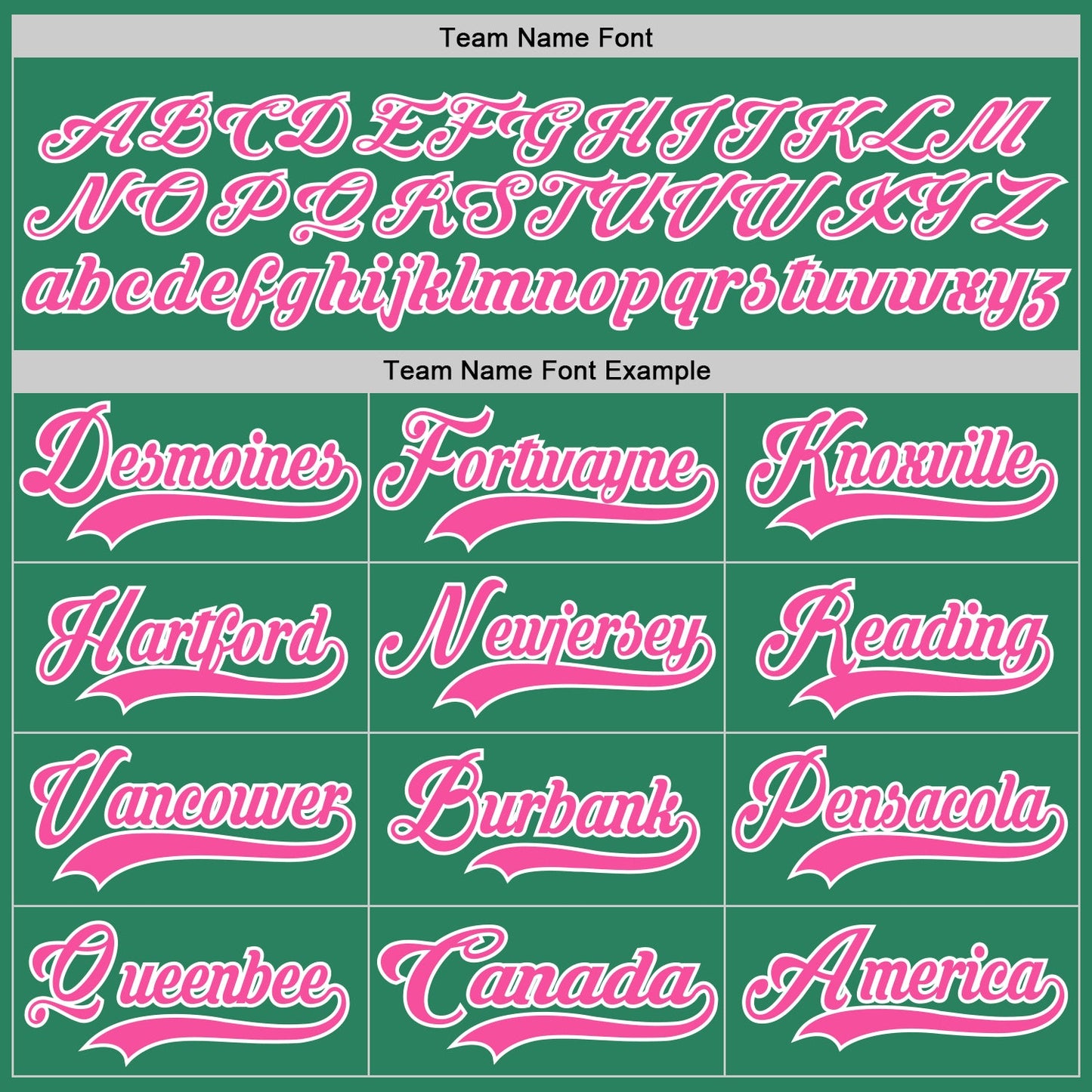 Custom Kelly Green Pink-White Hockey Jersey view 4