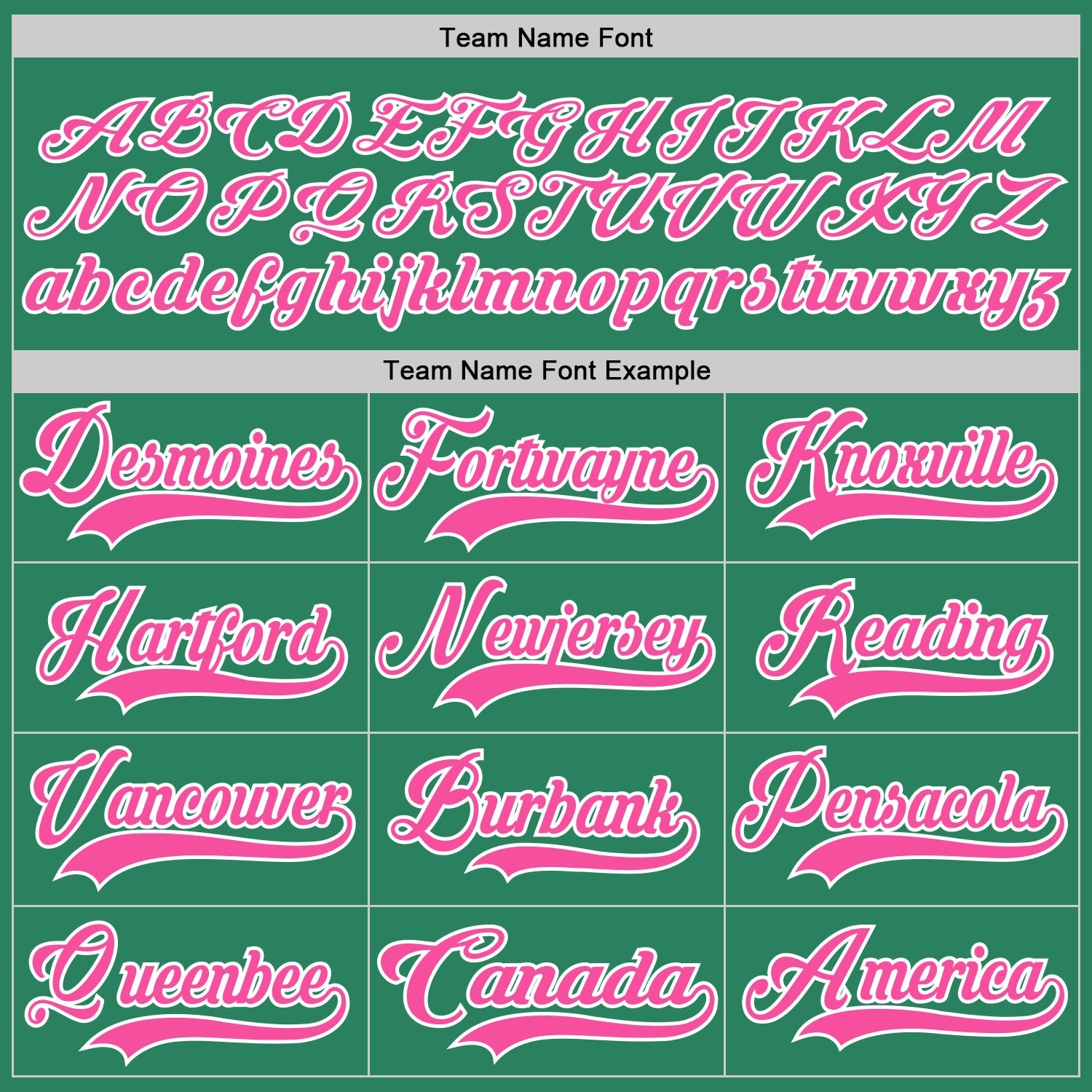 Custom Kelly Green Pink-White Hockey Jersey view 4