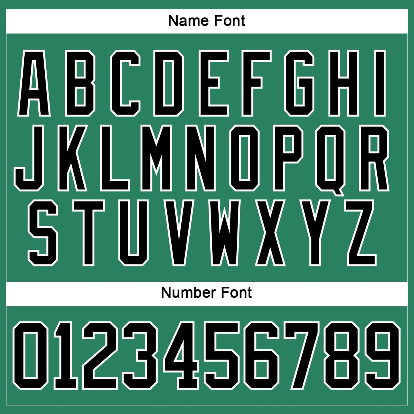 Custom Kelly Green Black-White Hockey Jersey view 5