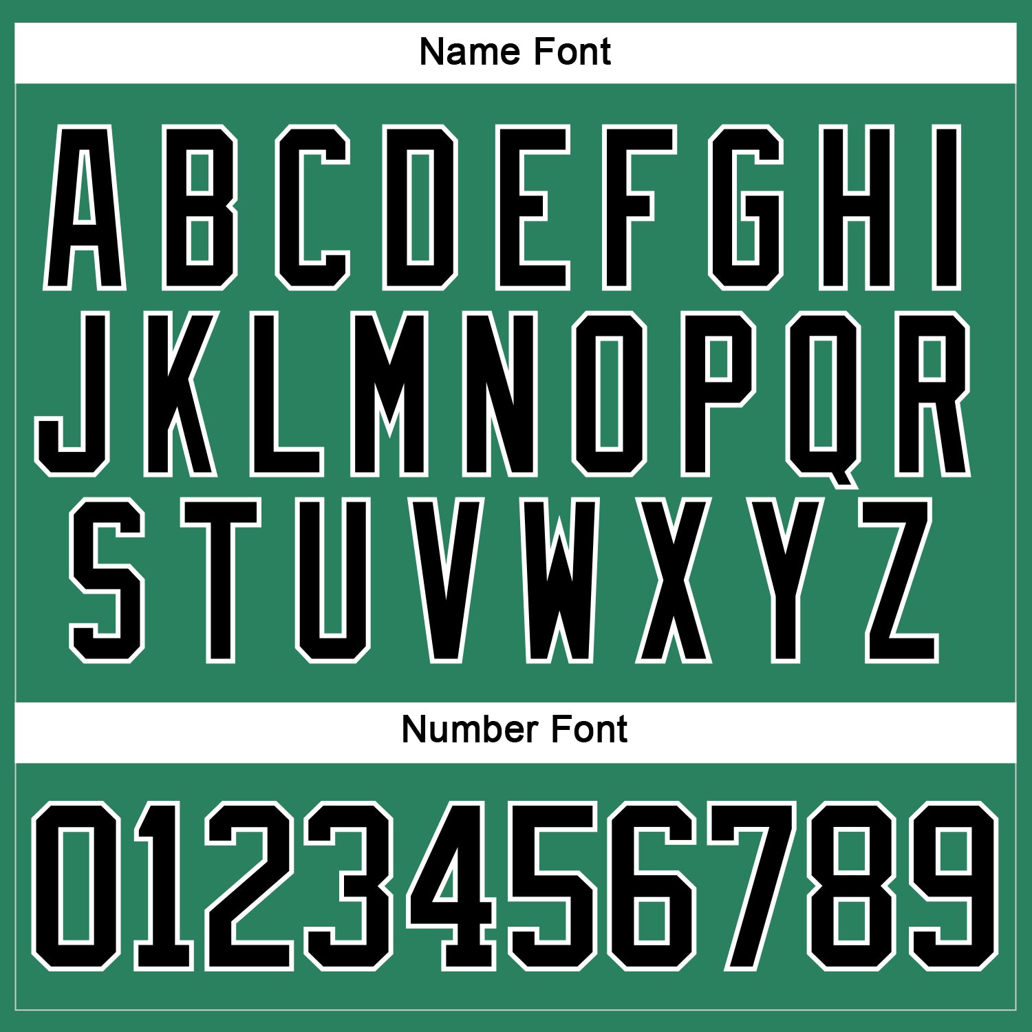 Custom Kelly Green Black-White Hockey Jersey view 5