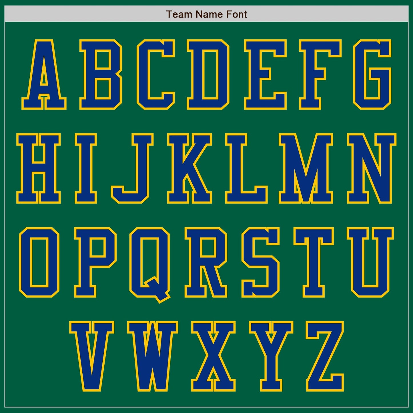Custom Kelly Green Royal-Yellow Authentic Baseball Jersey view 7