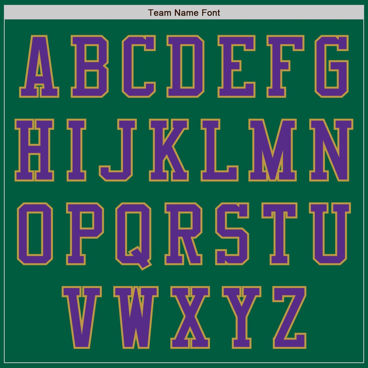 Custom Kelly Green Purple-Old Gold Authentic Baseball Jersey view 7