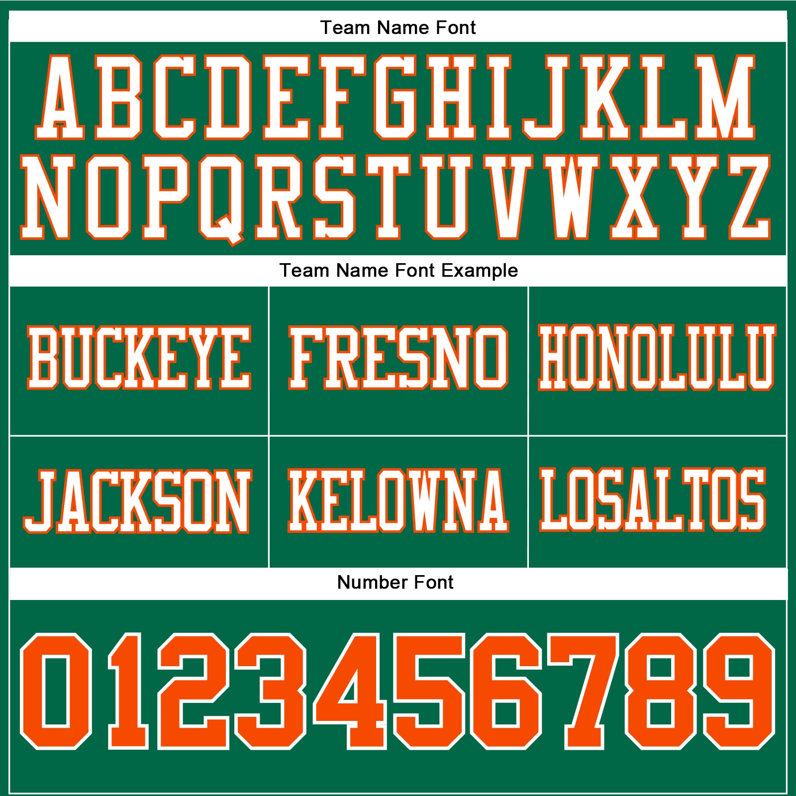 Custom Kelly Green Orange-White Authentic Football Jersey view 4