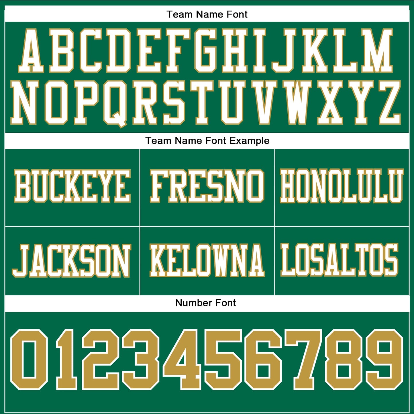 Custom Kelly Green Old Gold-White Authentic Football Jersey view 4