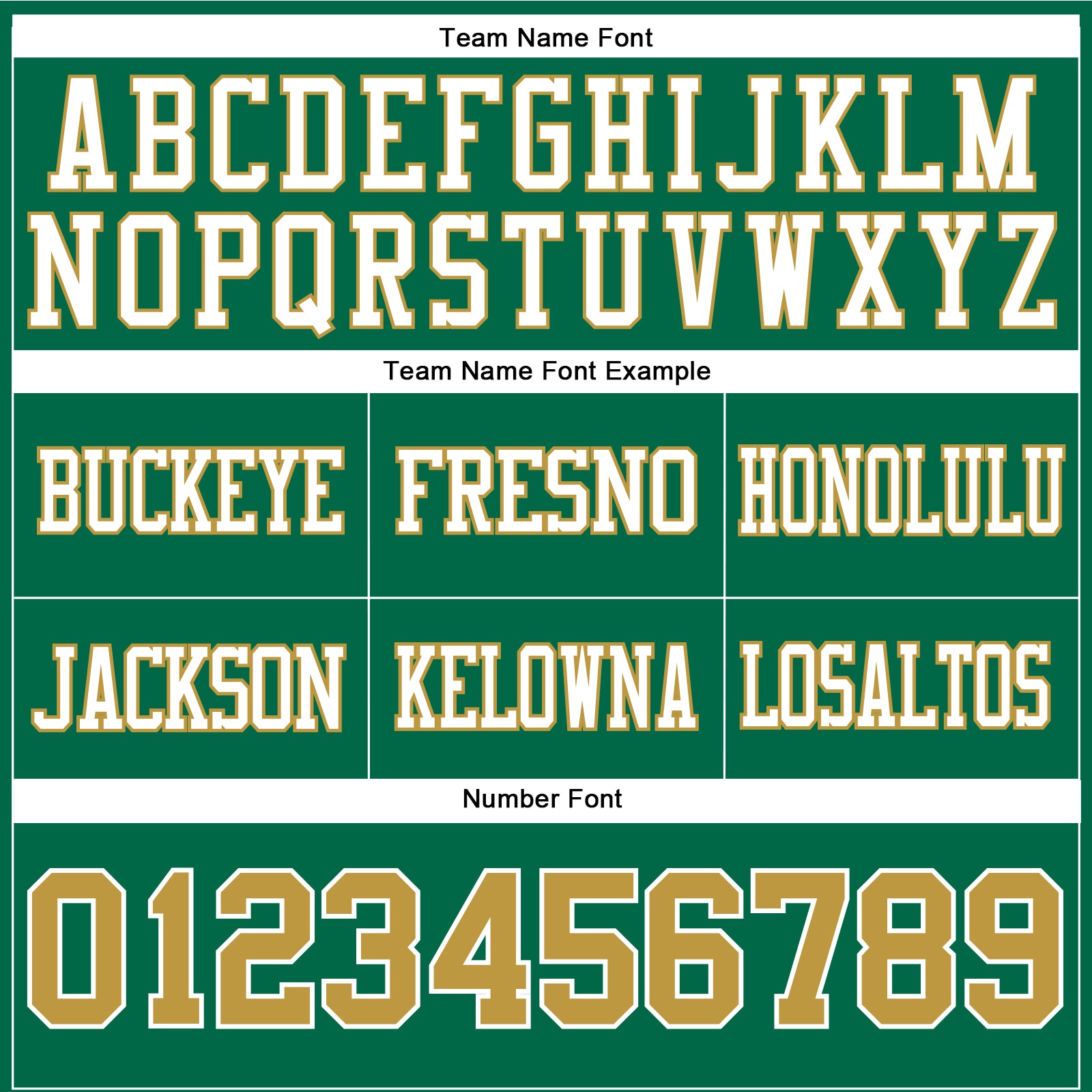 Custom Kelly Green Old Gold-White Authentic Football Jersey view 4