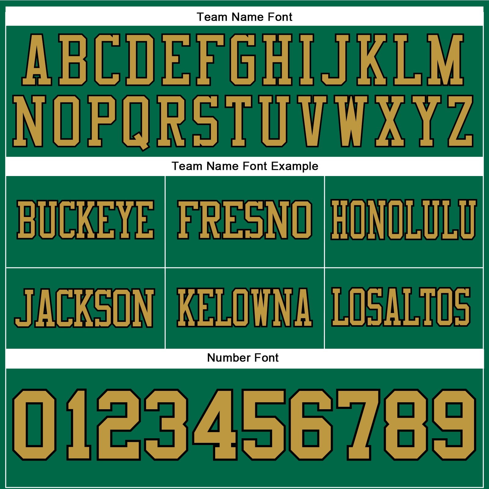 Custom Kelly Green Old Gold-Black Authentic Football Jersey view 4