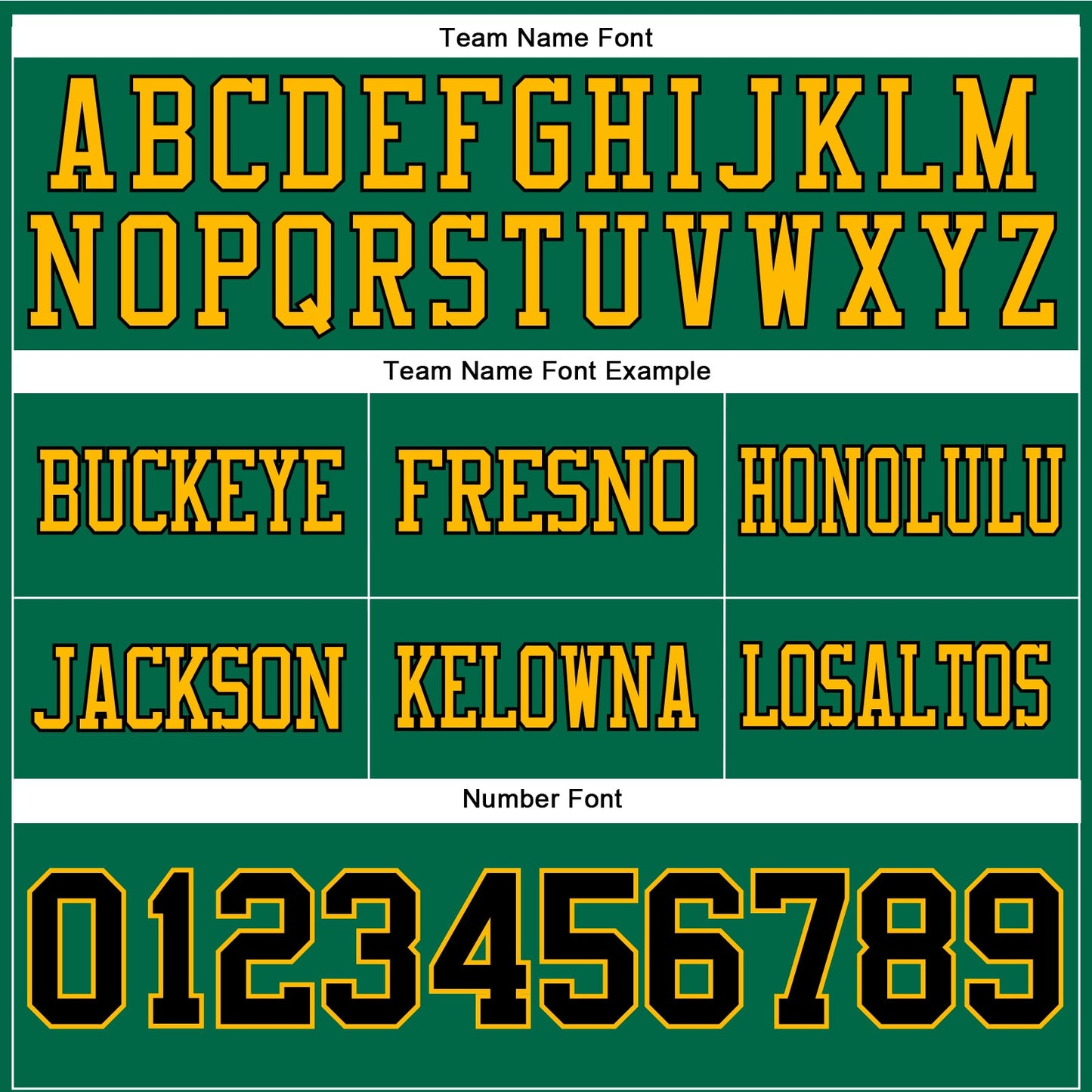 Custom Kelly Green Black-Gold Authentic Football Jersey view 4