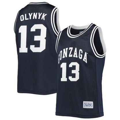 Gonzaga Bulldogs #13 Kelly Olynyk Original Retro Brand Alumni Commemorative Classic Basketball Jersey Stitched American College Jerseys - Main View