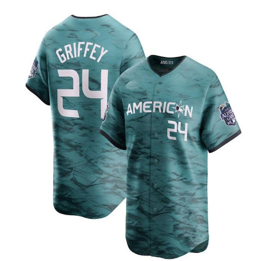 #24 Ken Griffey Jr. American League 2023 All-Star Game Limited Player Jersey - Teal Baseball Jerseys - Main View