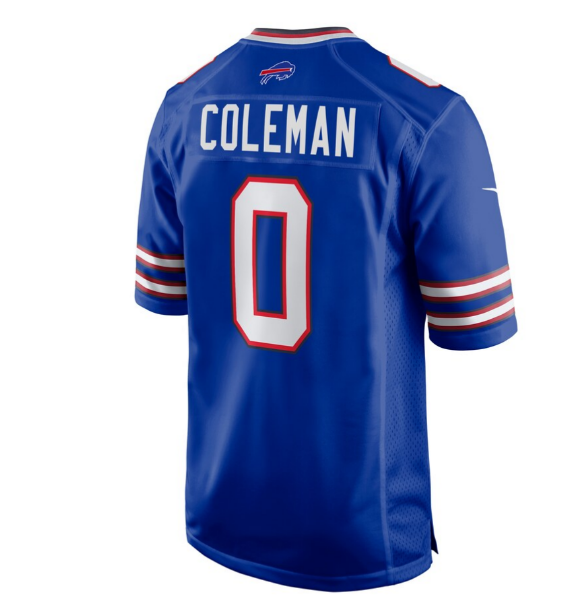 B.Bills #0 Keon Coleman 2024 Draft Player Game Jersey - Royal American Football Jerseys - Main View