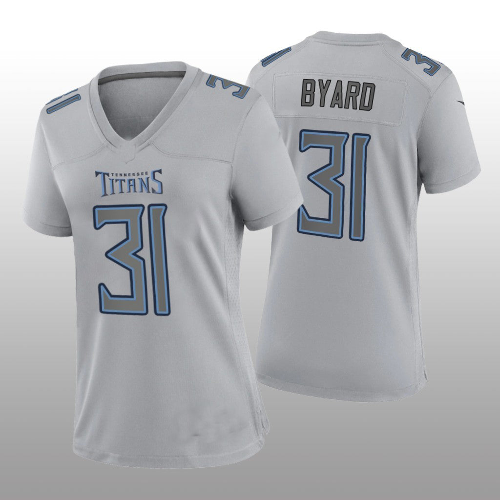 T.Titans #31 Kevin Byard Gray Atmosphere Game Jersey Stitched American Football Jerseys - Main View