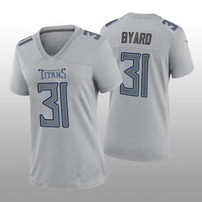 T.Titans #31 Kevin Byard Gray Atmosphere Game Jersey Stitched American Football Jerseys - Main View