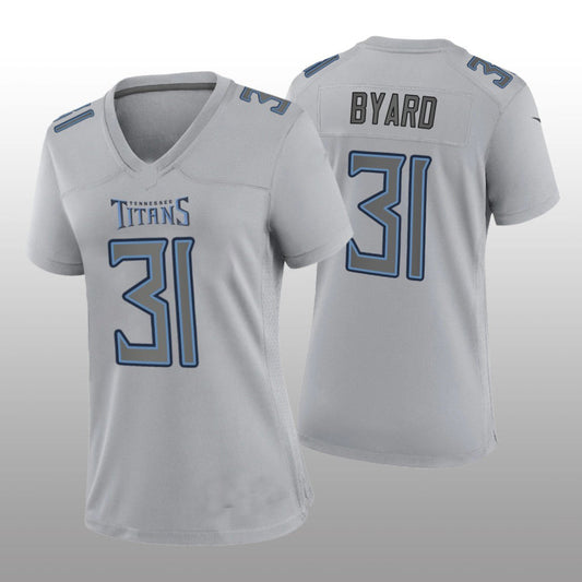 T.Titans #31 Kevin Byard Gray Atmosphere Game Jersey Stitched American Football Jerseys - Main View