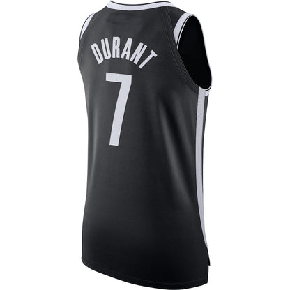 B.Nets #7 Kevin Durant 2020-21 Authentic Jersey Icon Edition Black Stitched American Basketball Jersey - Main View