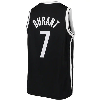 B.Nets #7 Kevin Durant Swingman Jersey Icon Edition Black Stitched American Basketball Jersey - Main View