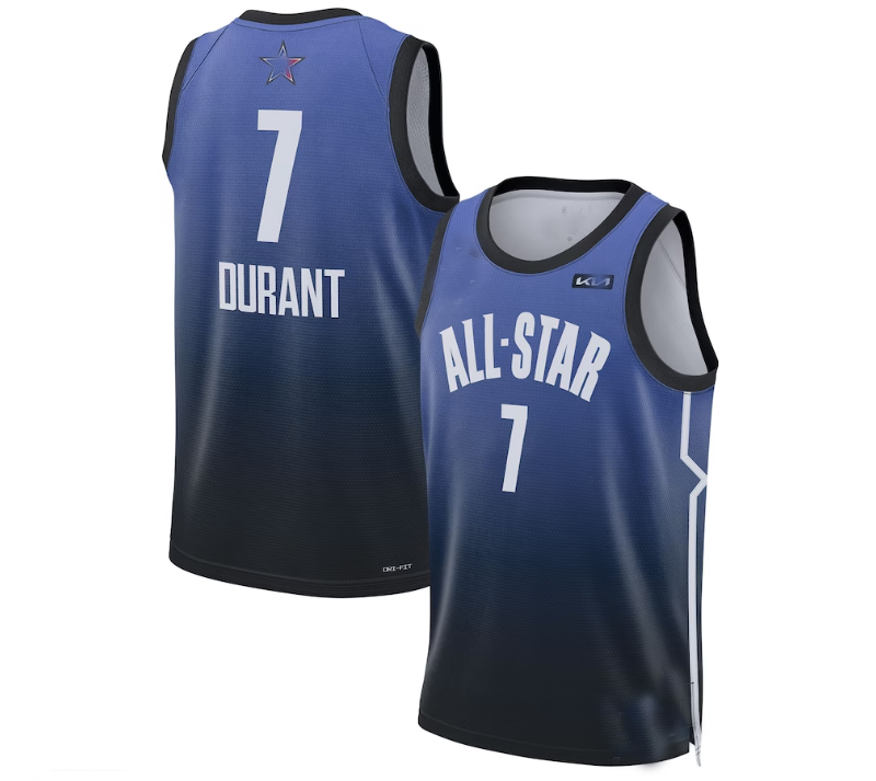 #7 Kevin Durant 2023 All-Star Game Swingman Jersey - Blue Stitched American Basketball Jersey - Main View
