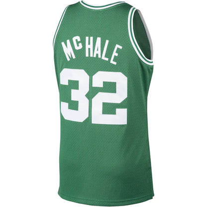 B.Celtics #32 Kevin McHale Mitchell & Ness 1985-86 Hardwood Classics Swingman Player Jersey Kelly Green Stitched American Basketball Jersey - Main View