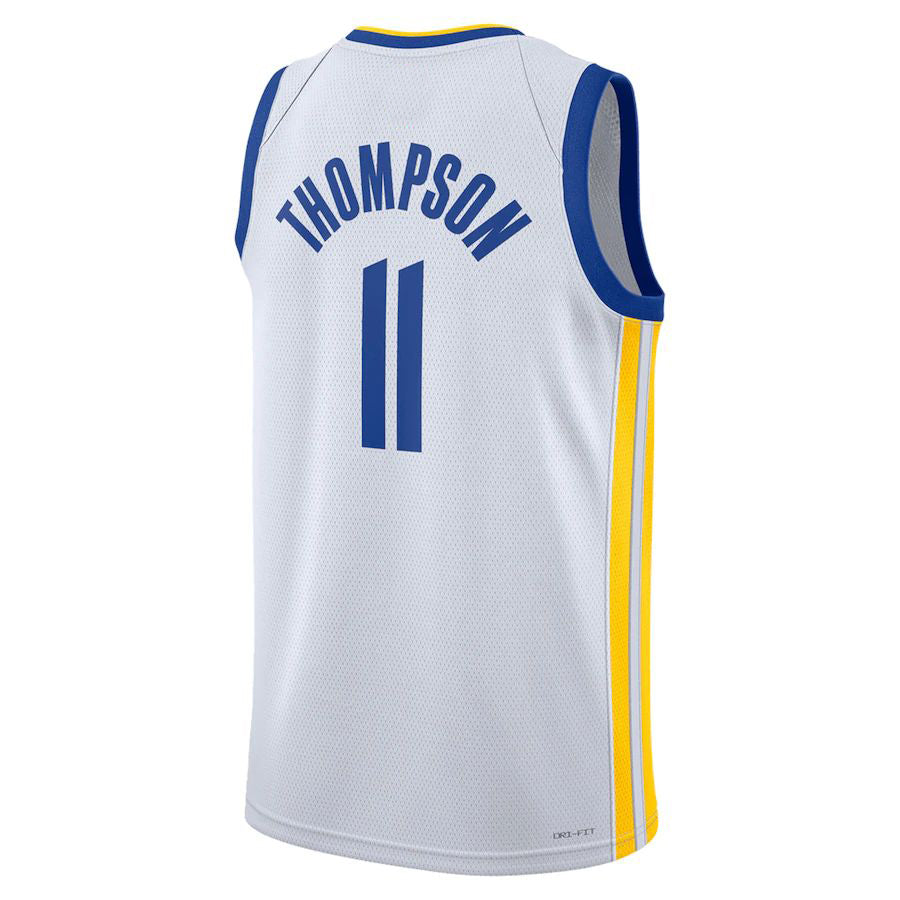 G.State Warriors #11 Klay Thompson Unisex 2022-23 Swingman Jersey Association Edition  White Stitched American Basketball Jersey - Main View