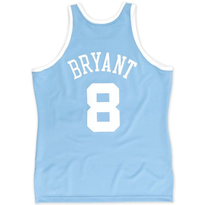 LA.Lakers #8 Kobe Bryant Mitchell & Ness 2004-2005 Authentic Jersey Light Blue Stitched American Basketball Jersey - Main View