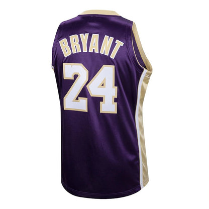 LA.Lakers #24 Kobe Bryant Mitchell & Ness Hall of Fame Class of 2020 Authentic Hardwood Classics Jersey Purple Stitched American Basketball Jersey - Main View