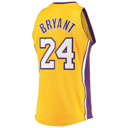 LA.Lakers #24 Kobe Bryant  Mitchell & Ness Hardwood Classics 2008-09 Authentic Jersey Gold Stitched American Basketball Jersey - Main View
