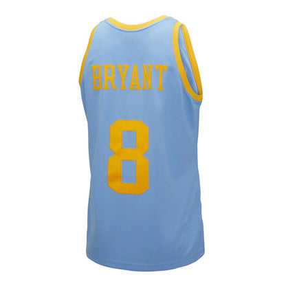 LA.Lakers #8 Kobe Bryant Mitchell & Ness Hardwood Classics Authentic 2001-02 Jersey Light Blue Stitched American Basketball Jersey - Main View