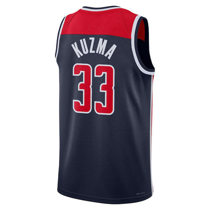 W.Wizards #33 Kyle Kuzma Jordan Brand  Statement Edition Swingman Jersey Navy Statement Edition Stitched American Basketball Jersey - Main View