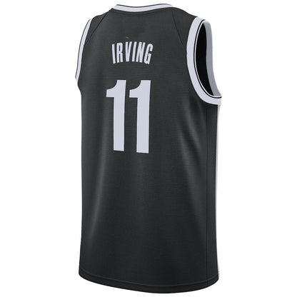 B.Nets #11 Kyrie Irving 2019-20 Swingman Jersey Black Icon Edition Stitched American Basketball Jersey - Main View